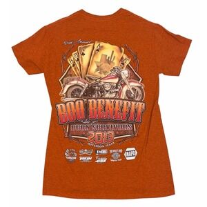 Motorcycle Club Boo Benefit Ride Burn Survivors Jefferson TX 2013 Shirt Women SM